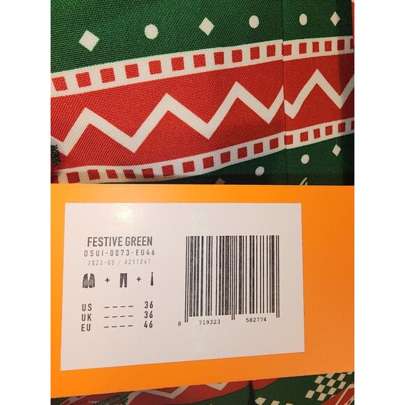 Opposuit Mens suit Size 36 Christmas Green Tree Holiday With Tie - Picture 5 of 16